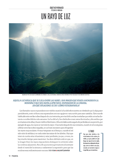 La nueva sección sobre fotografía de la revista "El Mundo de los Pirineos"